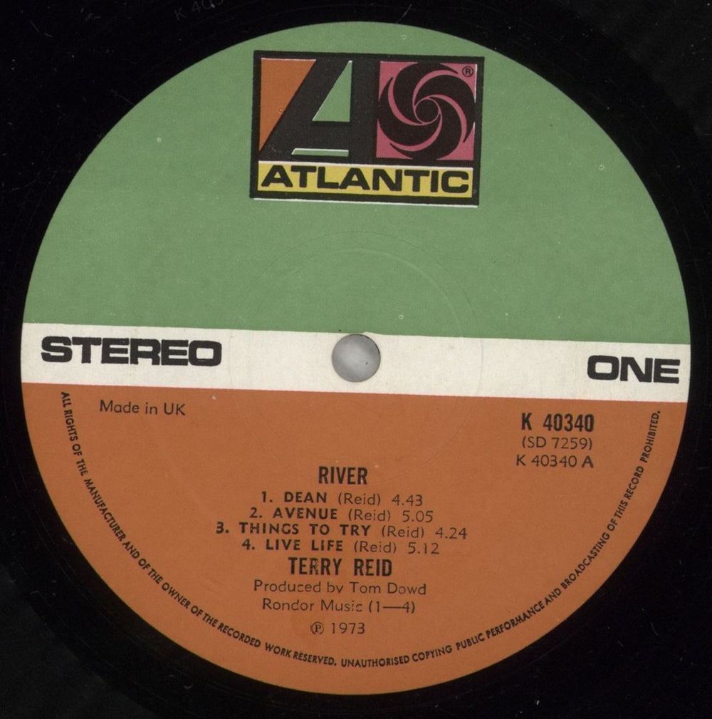 Terry Reid River UK vinyl LP album (LP record) YEILPRI566107