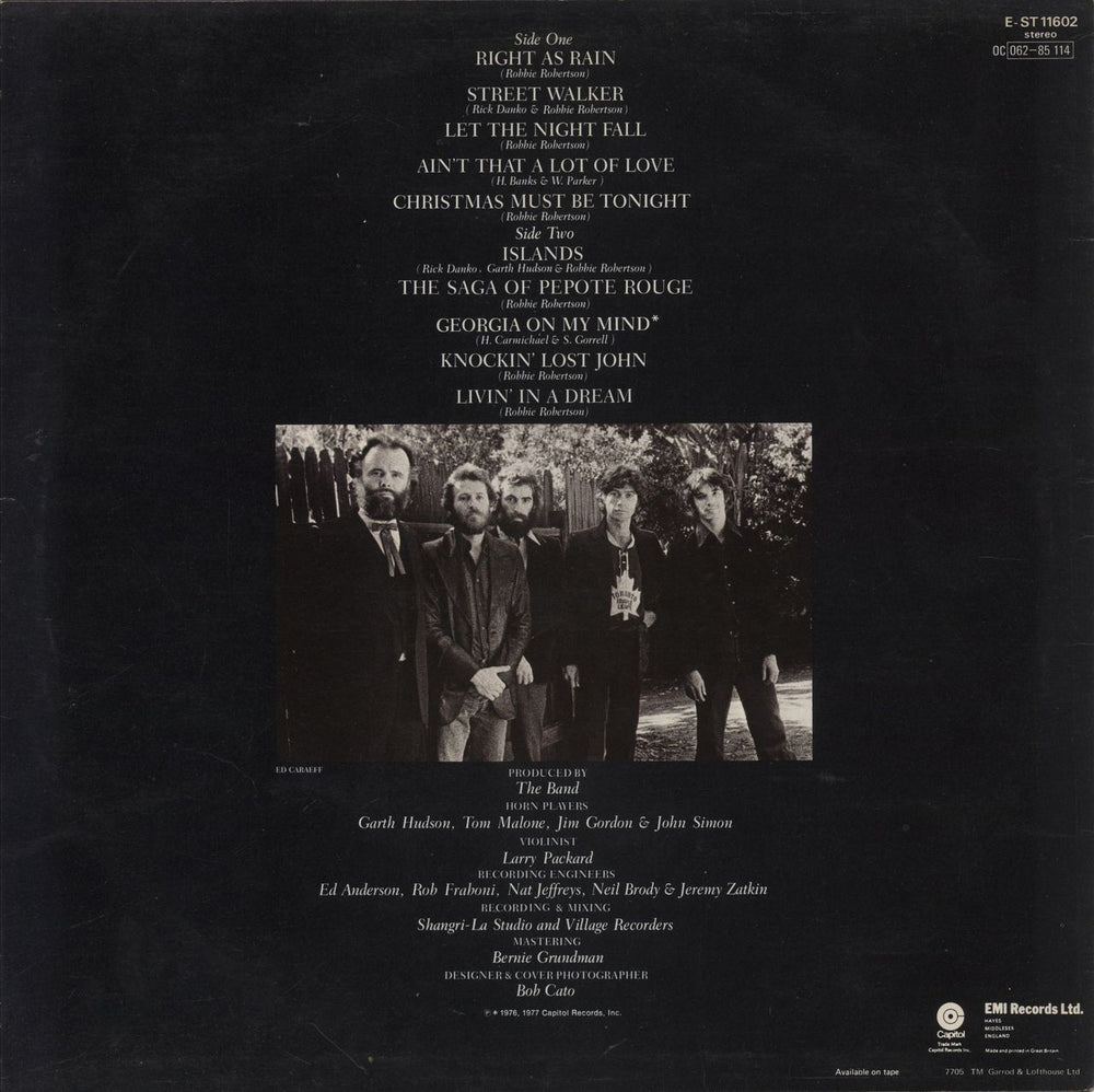 The Band Islands UK vinyl LP album (LP record)