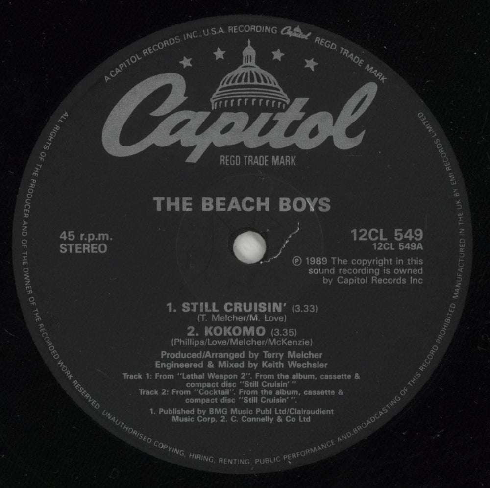 The Beach Boys Still Cruisin' UK 12" vinyl single (12 inch record / Maxi-single) BBO12ST55829