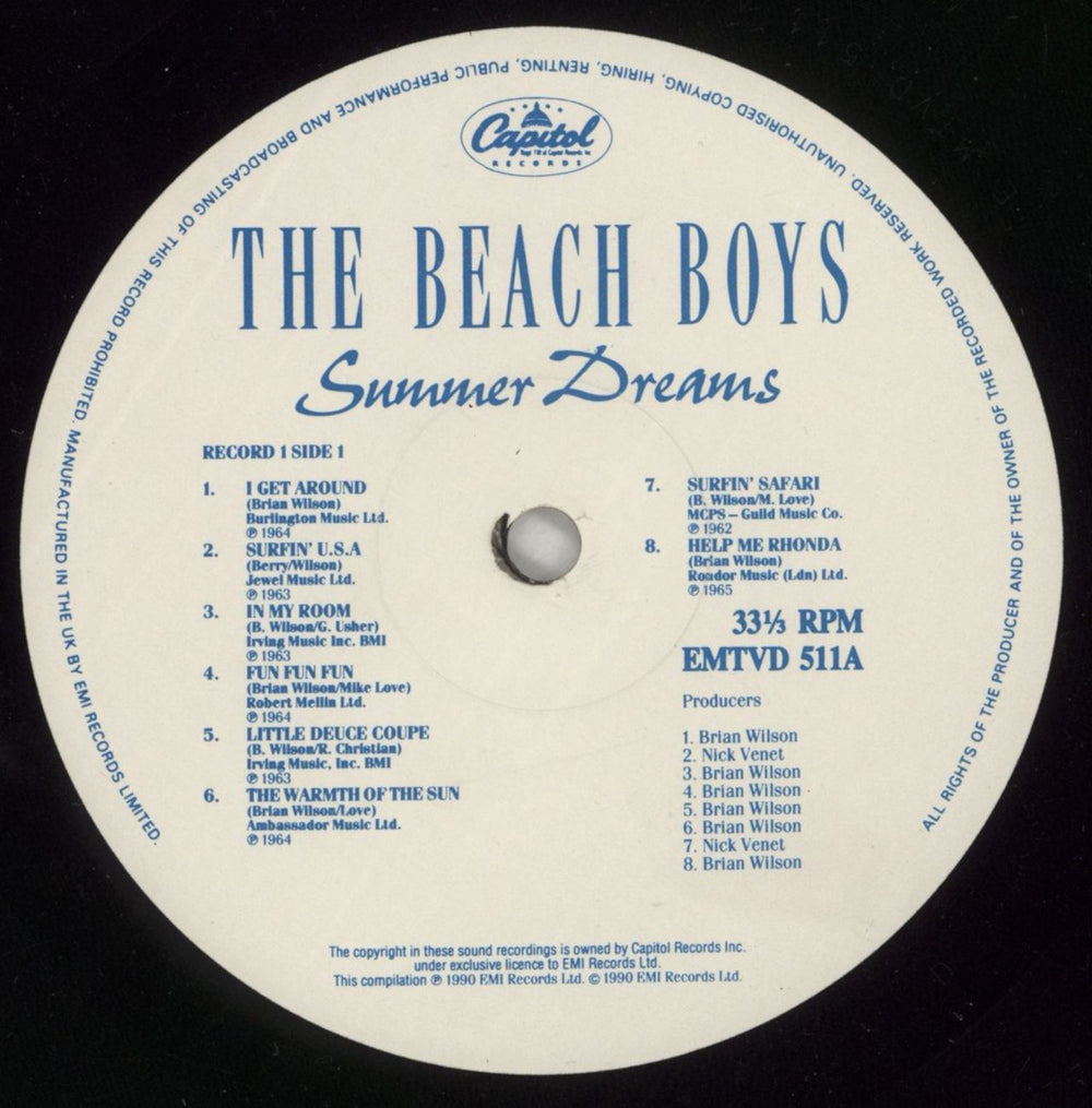 The Beach Boys Summer Dreams UK 2-LP vinyl record set (Double LP Album) BBO2LSU344785
