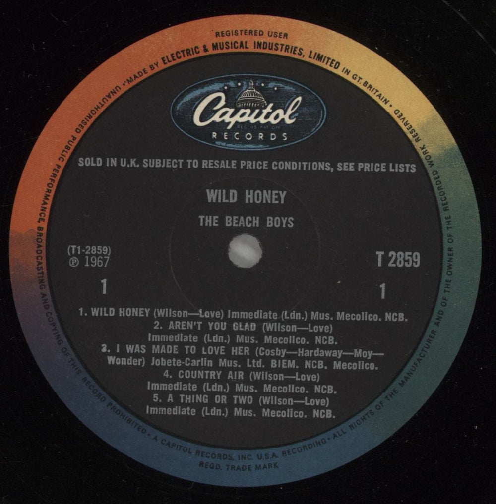 The Beach Boys Wild Honey - 1st - EX UK vinyl LP album (LP record) BBOLPWI362499