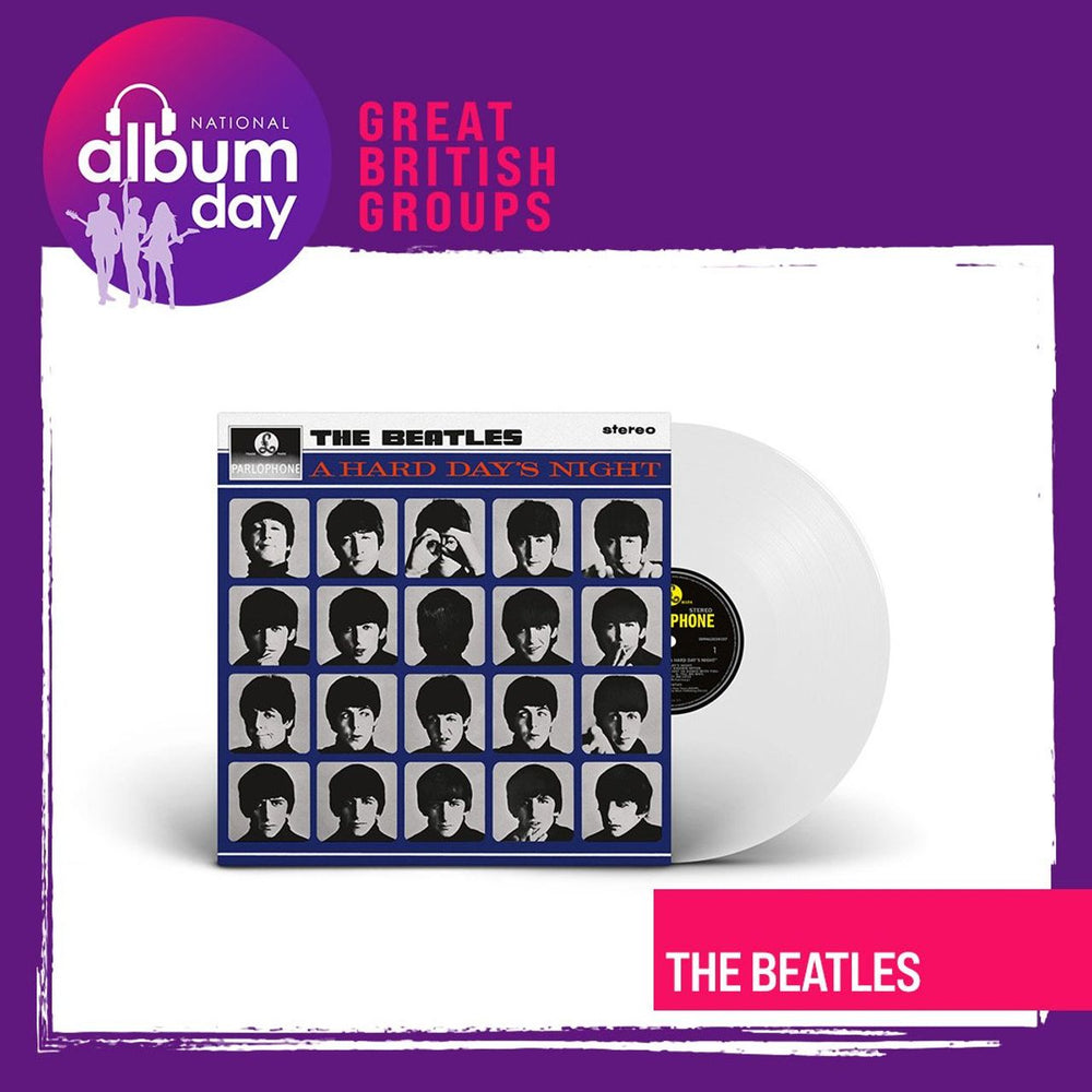 The Beatles A Hard Day's Night - White Vinyl 180 Gram (National Album Day 2024) UK vinyl LP album (LP record) 7507128