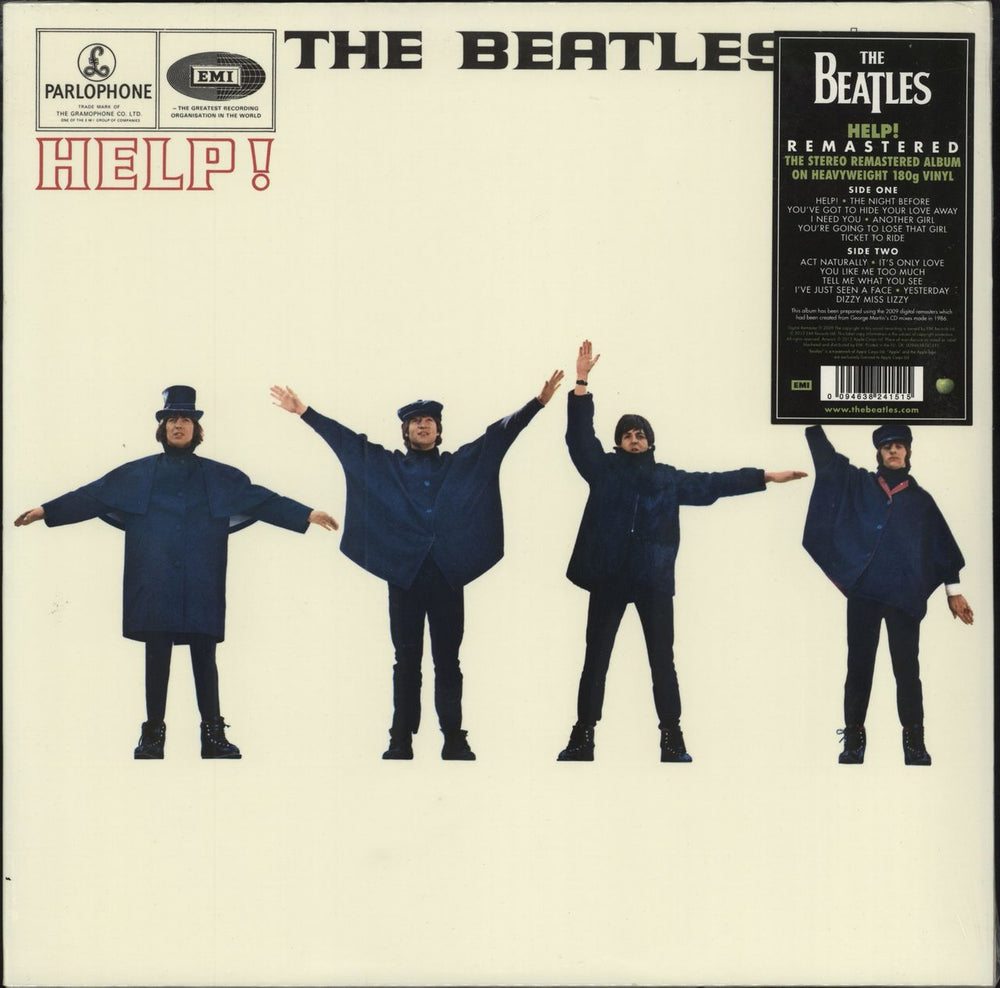 The Beatles Help! - Remastered 180 Gram - Sealed UK vinyl LP album (LP record) 094638241515