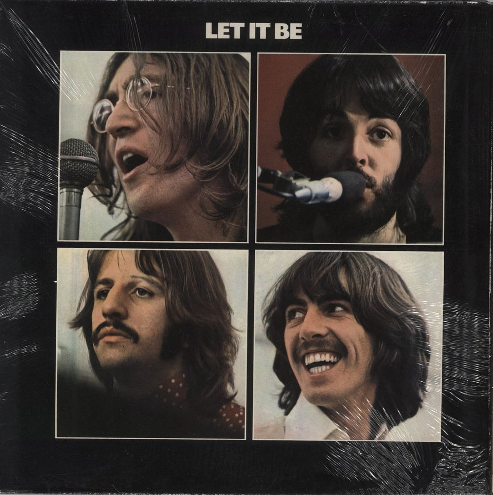 The Beatles Let It Be - White Vinyl - Shrink UK vinyl LP album (LP record) PCS7096