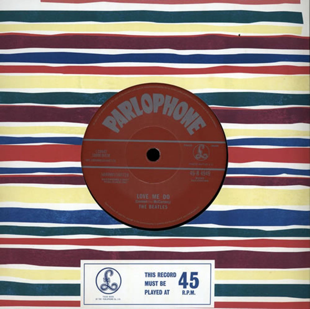 The Beatles Love Me Do - Withdrawn Version UK 7" vinyl single (7 inch record / 45) 45-R4949