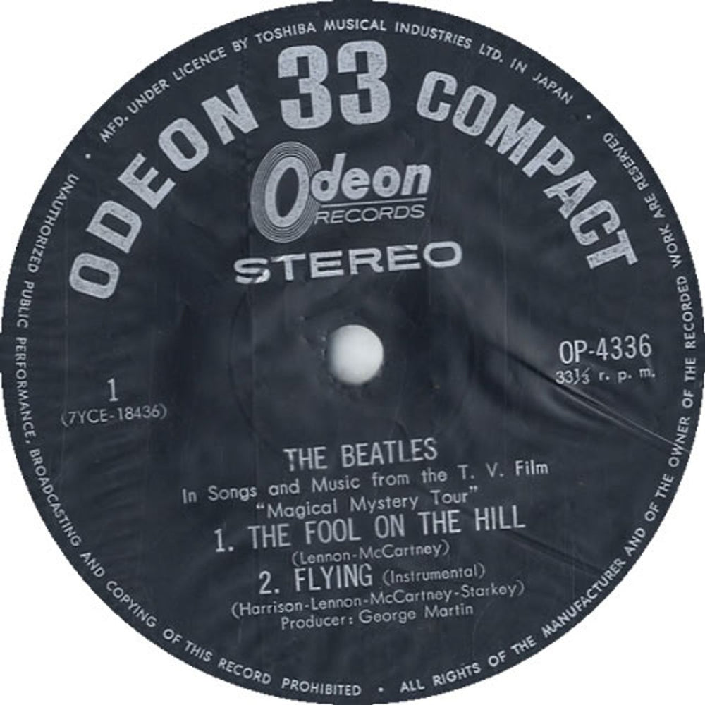 The Beatles Magical Mystery Tour - 1st Japanese 7" vinyl single (7 inch record / 45) BTL07MA282002