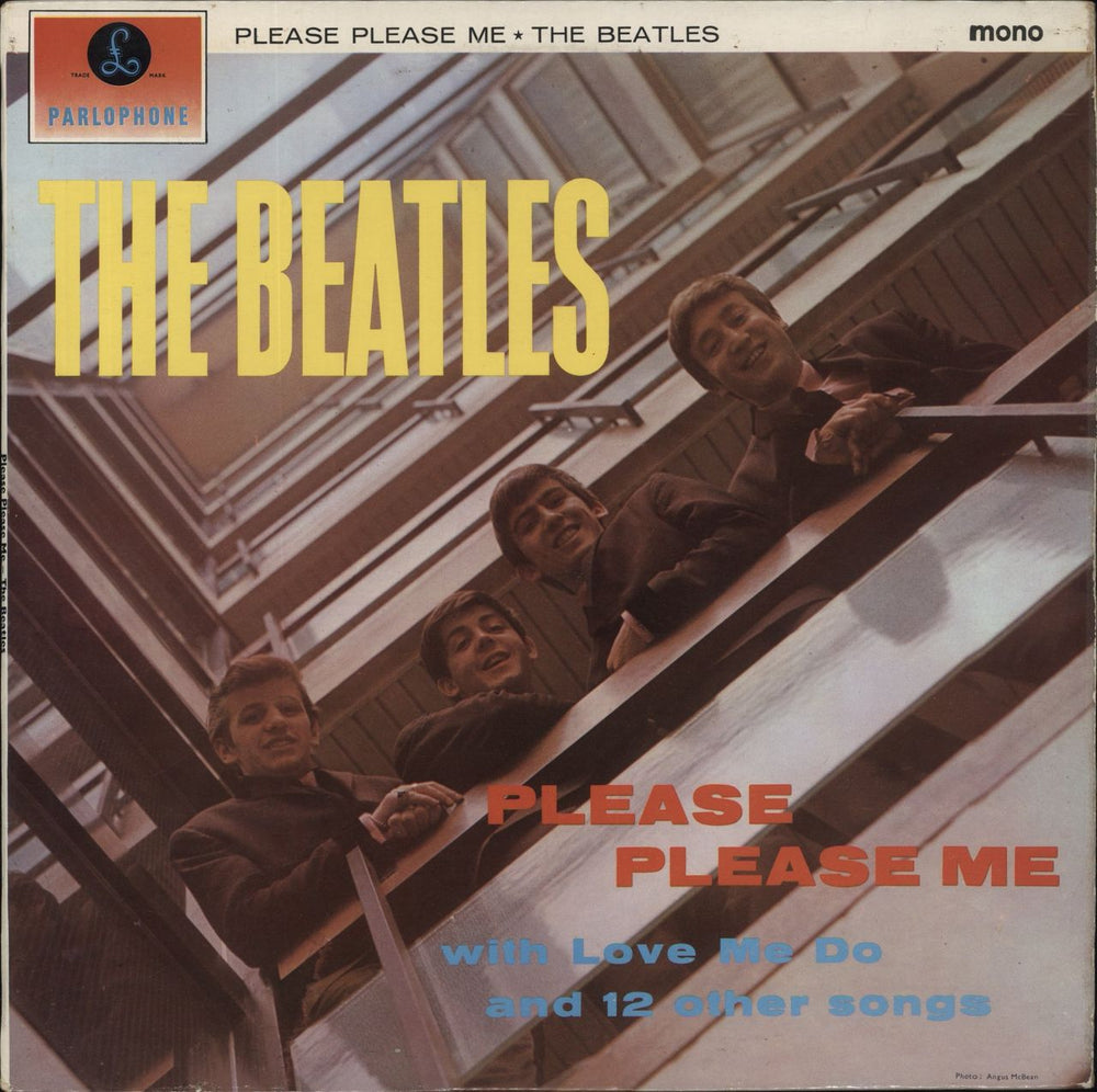 The Beatles Please Please Me - 6th UK vinyl LP album (LP record) PMC1202