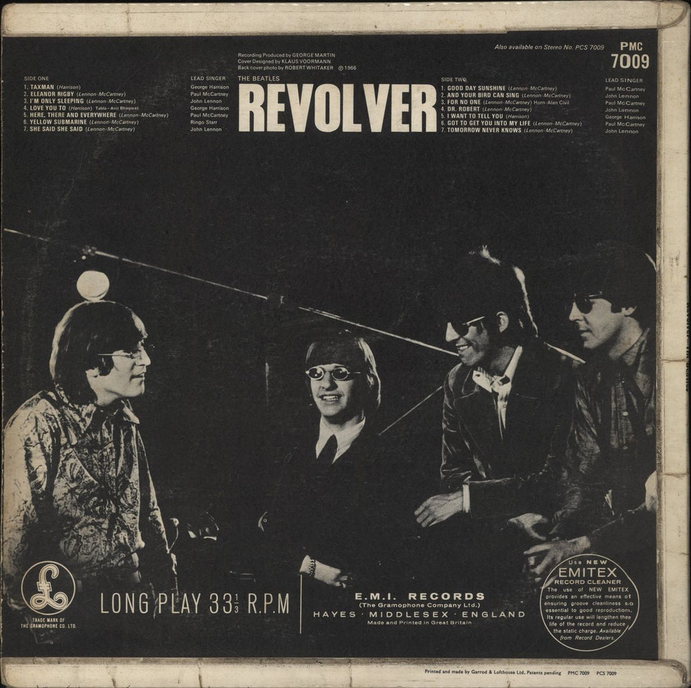 The Beatles Revolver - 2nd - VG UK vinyl LP album (LP record)