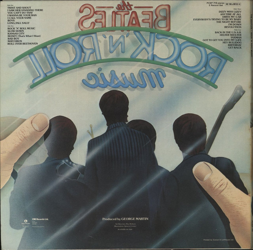 The Beatles Rock 'N' Roll Music UK 2-LP vinyl record set (Double LP Album)