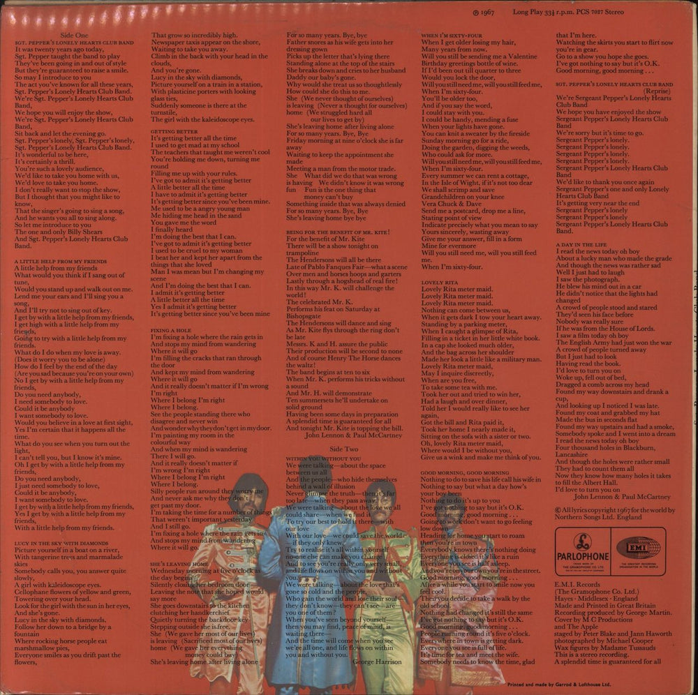 The Beatles Sgt. Pepper's - 2 Box - EMI - laminated - EX UK vinyl LP album (LP record)