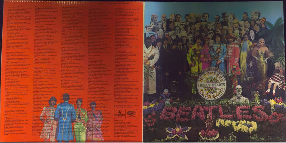 The Beatles Sgt. Pepper's Lonely Hearts Club Band - EMI French vinyl LP album (LP record)