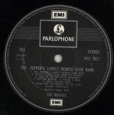 The Beatles Sgt. Pepper's Lonely Hearts Club Band - Nimbus UK vinyl LP album (LP record) BTLLPSG871166