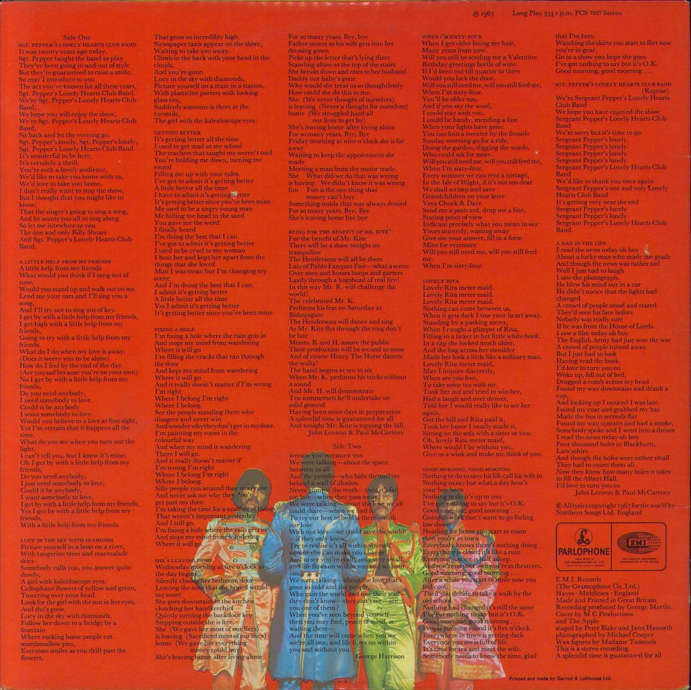 The Beatles Sgt. Pepper's - One/Two Box UK vinyl LP album (LP record)