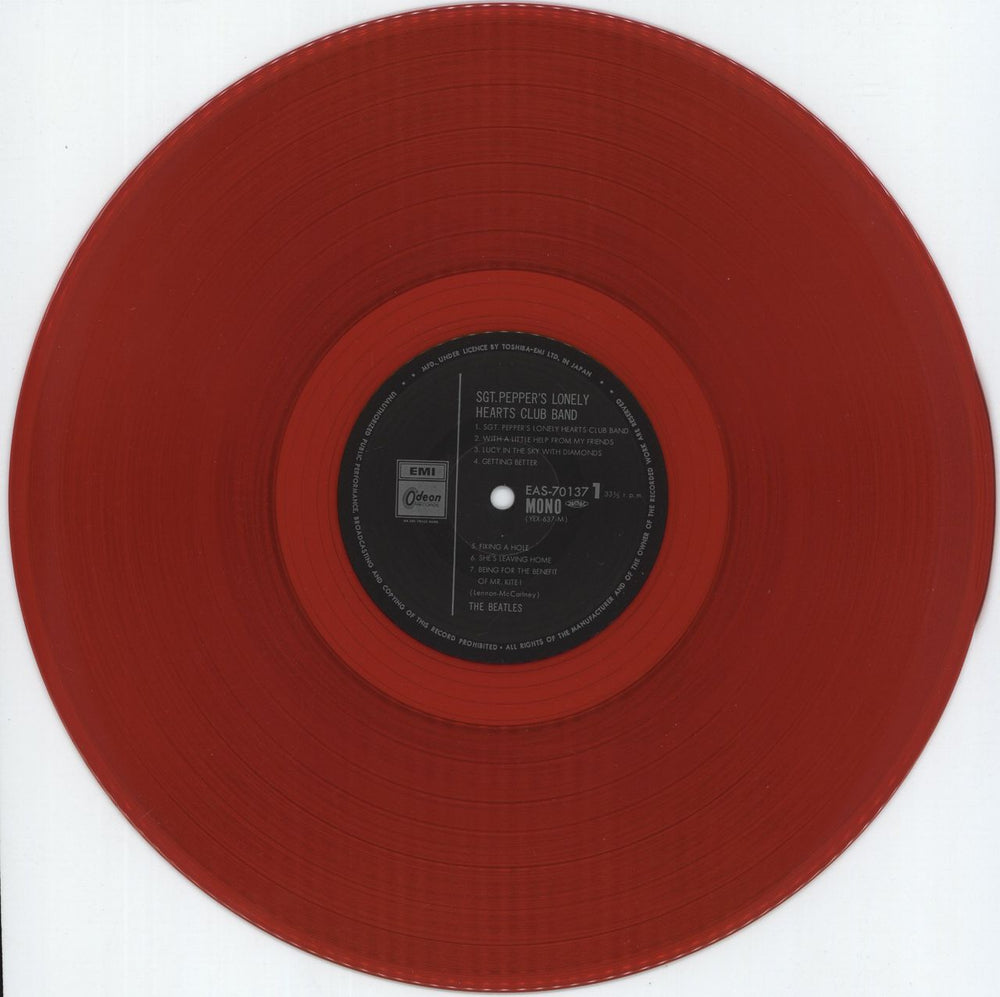 The Beatles Sgt. Pepper's - Red + 82 Obi - EX Japanese vinyl LP album (LP record) BTLLPSG880307