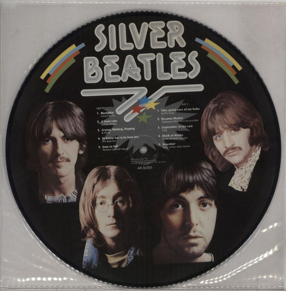 The Beatles Silver Beatles US picture disc LP (vinyl picture disc album) BTLPDSI312785