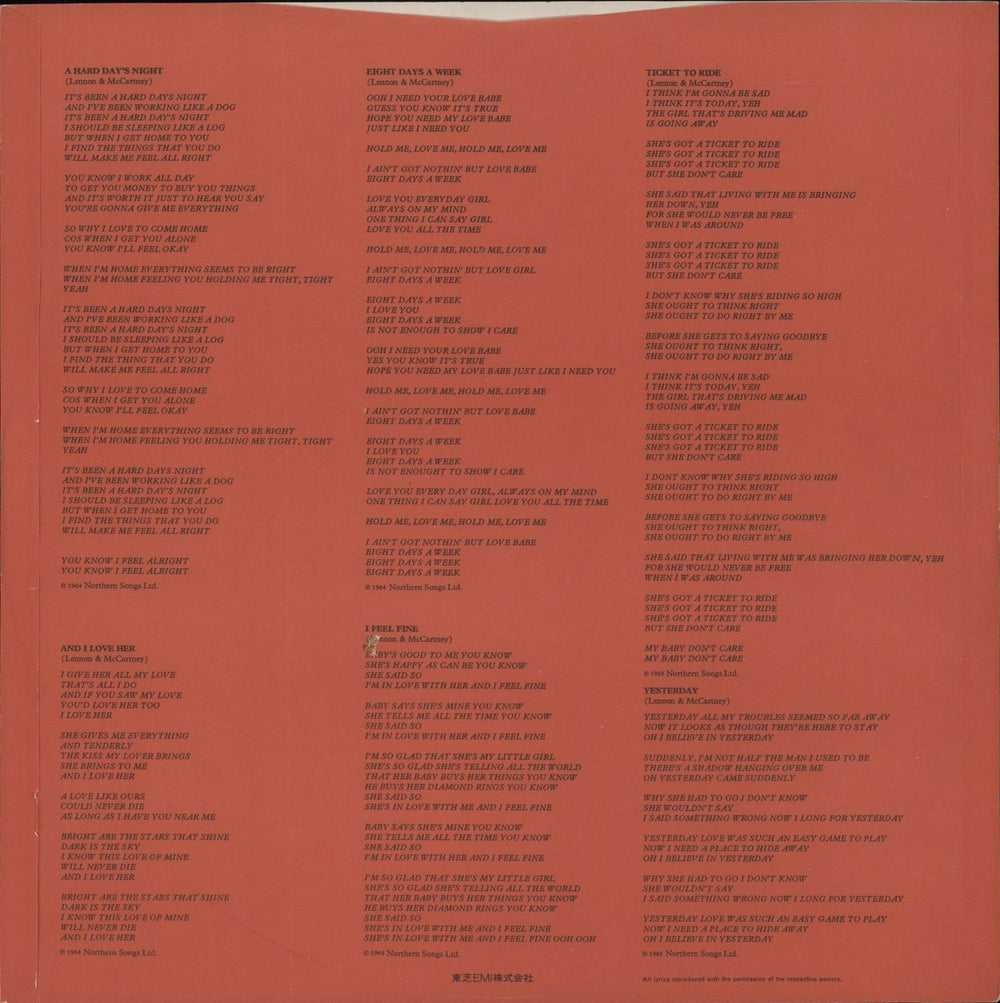 The Beatles The Beatles / 1962-1966 - Red - Wide Obi + Booklet Japanese 2-LP vinyl record set (Double LP Album) 1978