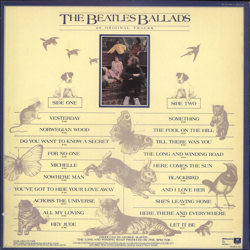 The Beatles The Beatles Ballads - EX UK vinyl LP album (LP record)