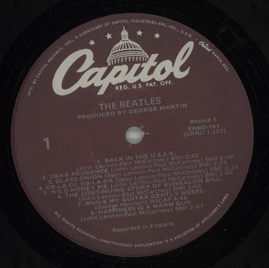 The Beatles The Beatles [White Album] - Purple Label US 2-LP vinyl record set (Double LP Album) BTL2LTH307927