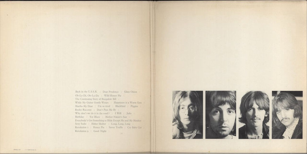 The Beatles The Beatles [White Album] - Purple Label US 2-LP vinyl record set (Double LP Album) N/AV