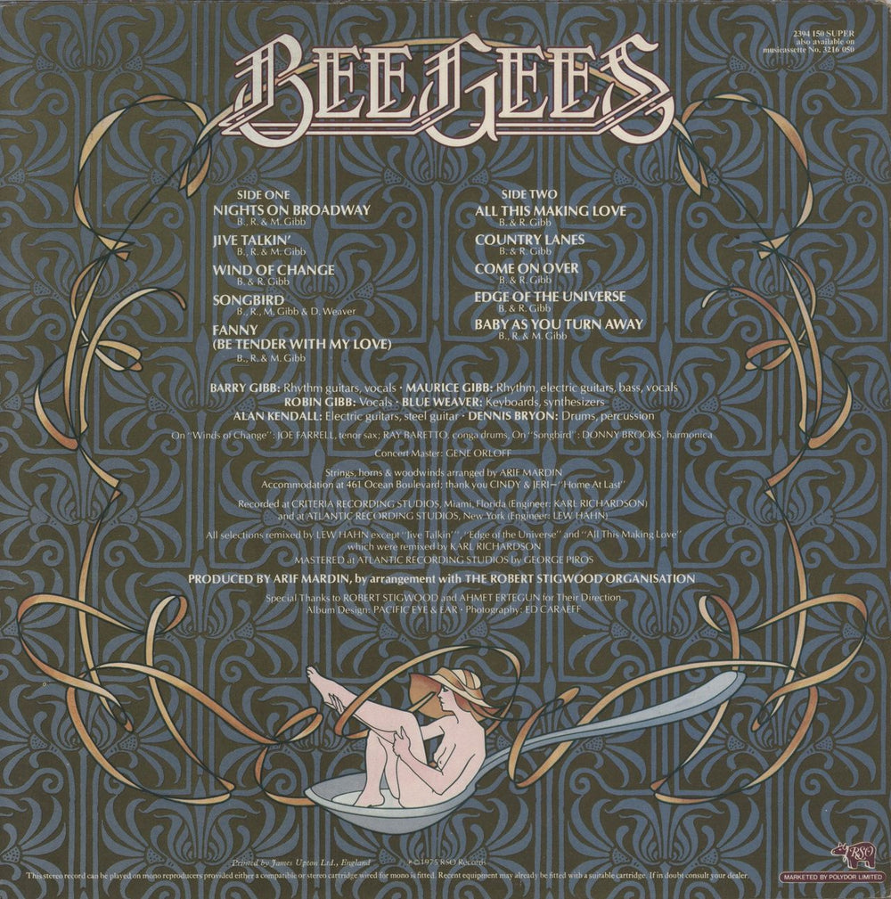 The Bee Gees Main Course UK vinyl LP album (LP record)