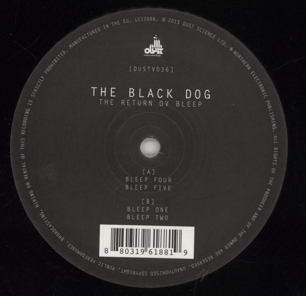 The Black Dog The Return Ov Bleep UK 12" vinyl single (12 inch record / Maxi-single) T\G12TH848901