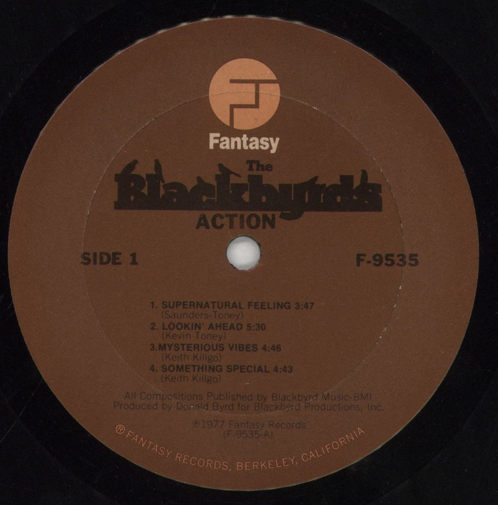 The Blackbyrds Action US vinyl LP album (LP record) 8KBLPAC854016