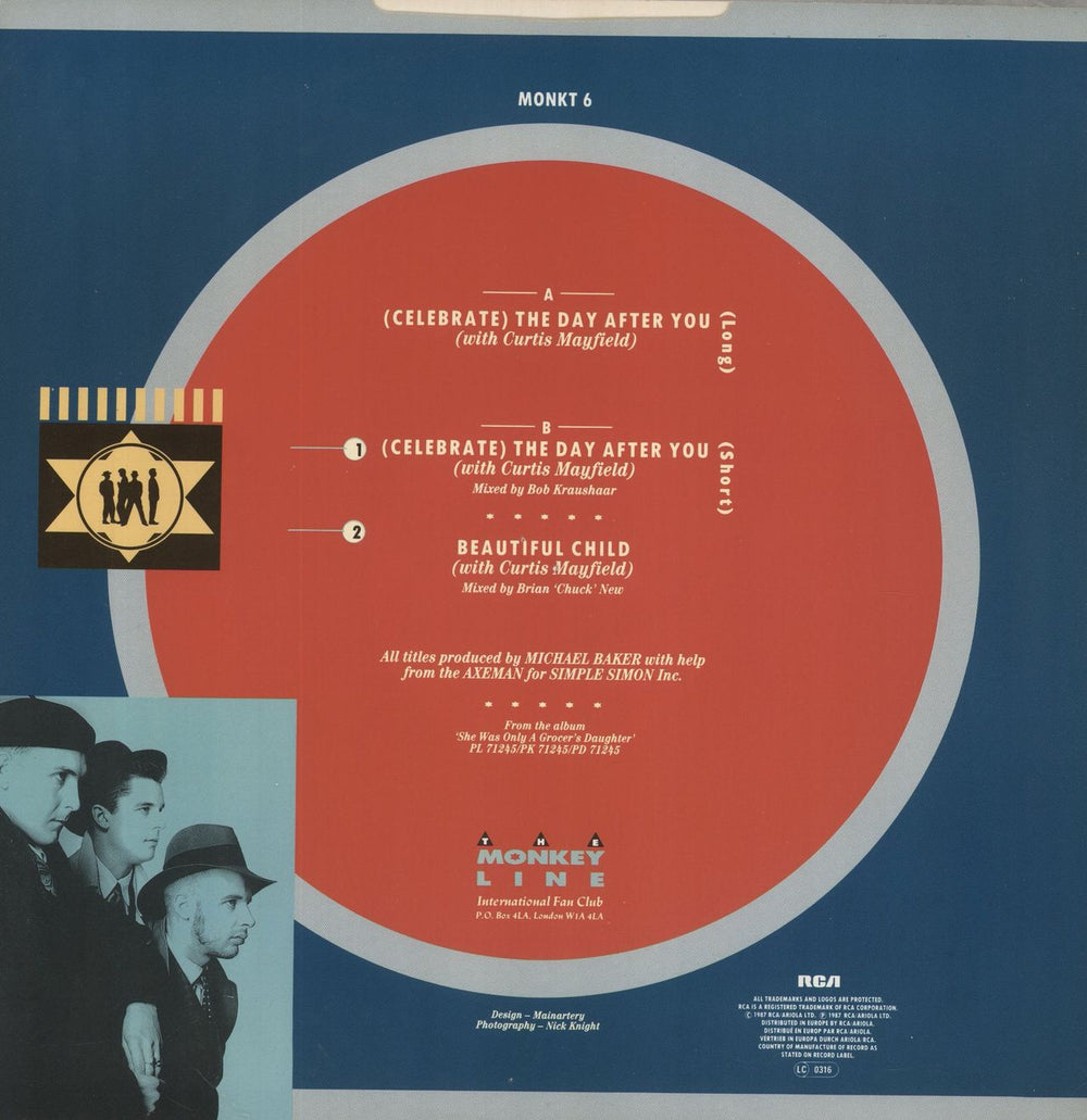 The Blow Monkeys (Celebrate) The Day UK 12" vinyl single (12 inch record / Maxi-single)