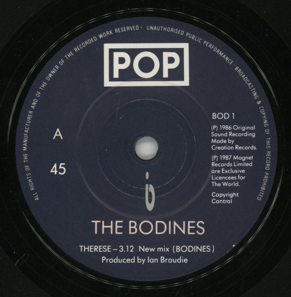 The Bodines Therese UK 7" vinyl single (7 inch record / 45) TBD07TH863244
