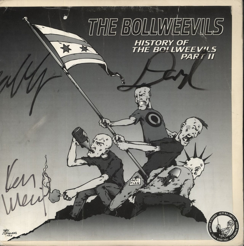 The Bollweevils History Of The Bollweevils Part II - Fully Autographed US 3-LP vinyl record set (Triple LP Album) DSR75