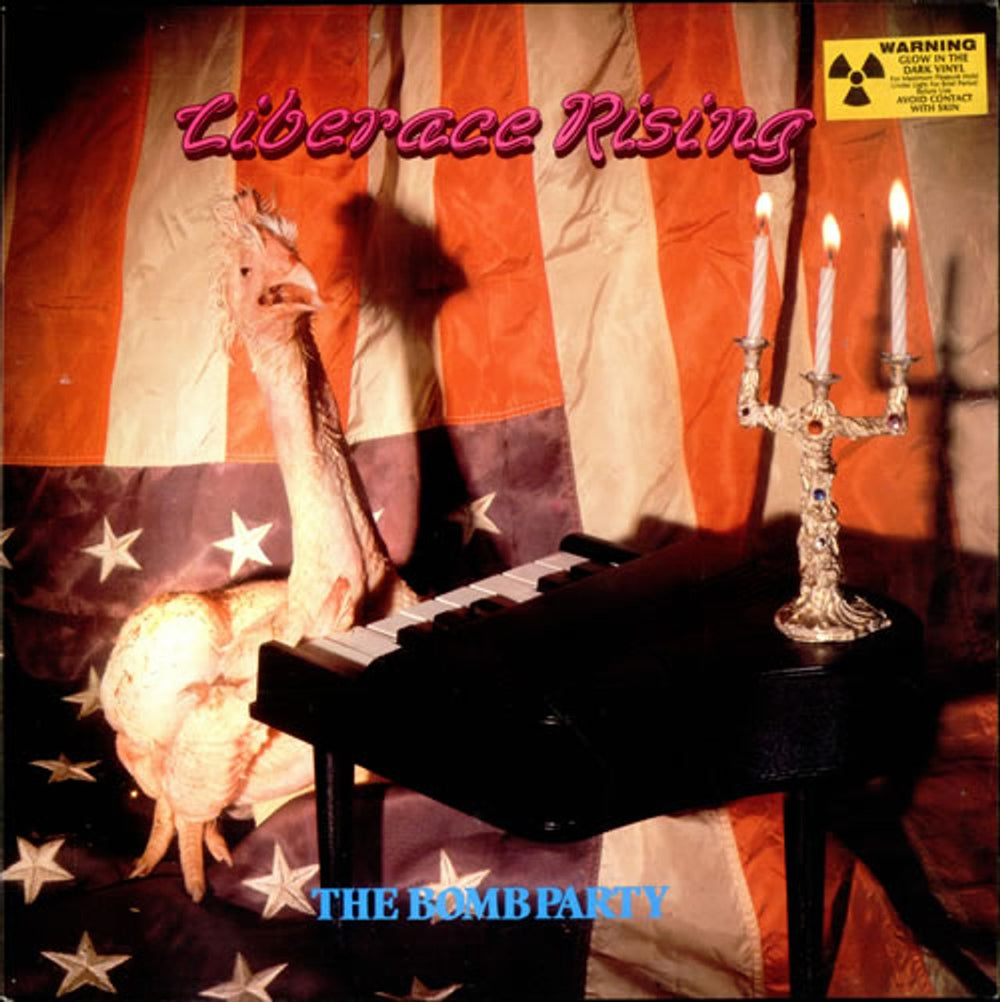 The Bomb Party Liberace Rising - Glow-In-The Dark vinyl UK vinyl LP album (LP record) PLAYLP2