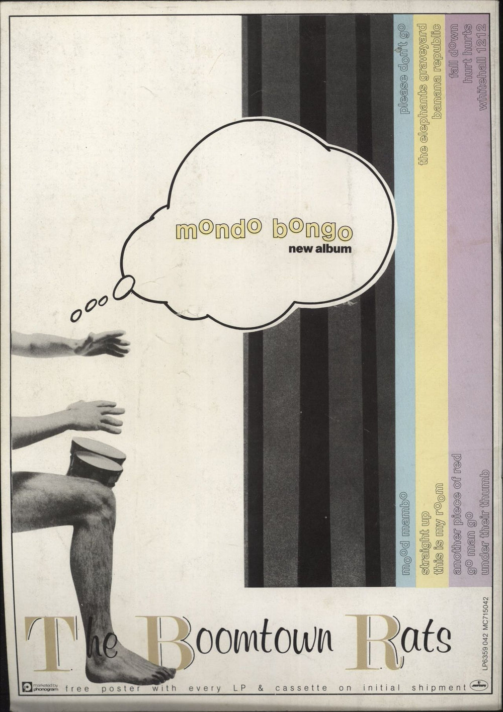 The Boomtown Rats Bongos Over Britain UK tour programme