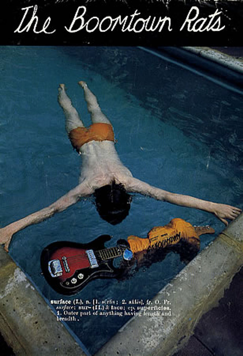 The Boomtown Rats The Fine Art Of Surfacing UK tour programme TOUR PROGRAMME