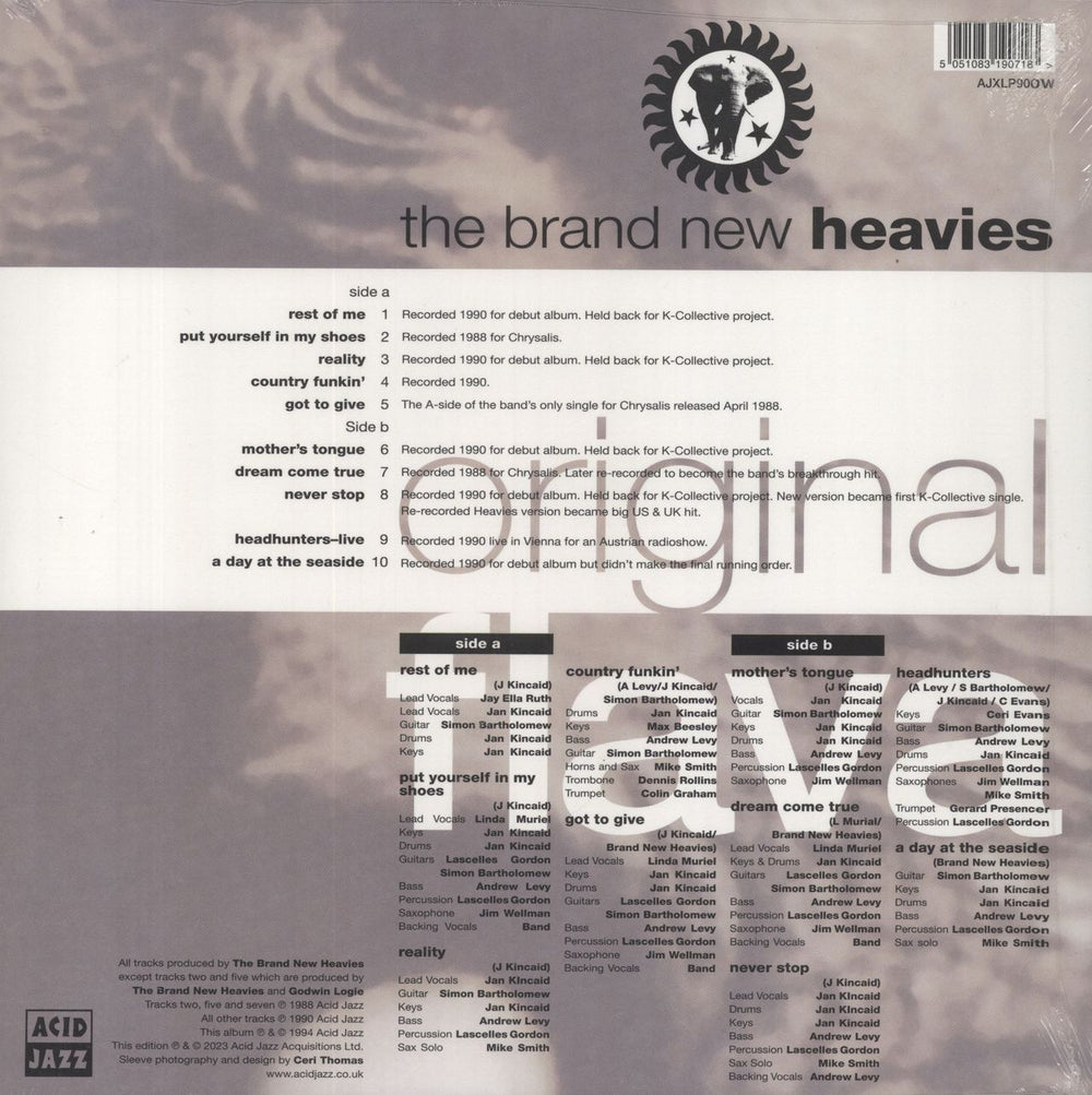 The Brand New Heavies Original Flava: Remastered - White Vinyl - Sealed UK vinyl LP album (LP record) 5051083190718