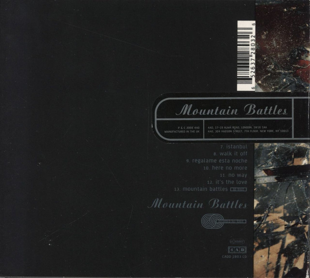 The Breeders Mountain Battles UK CD album (CDLP) 652637280326
