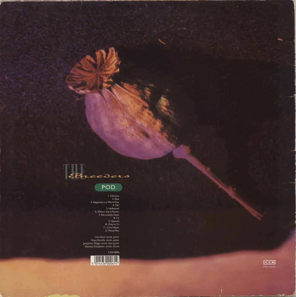 The Breeders Pod - VG UK vinyl LP album (LP record) 5014436000614