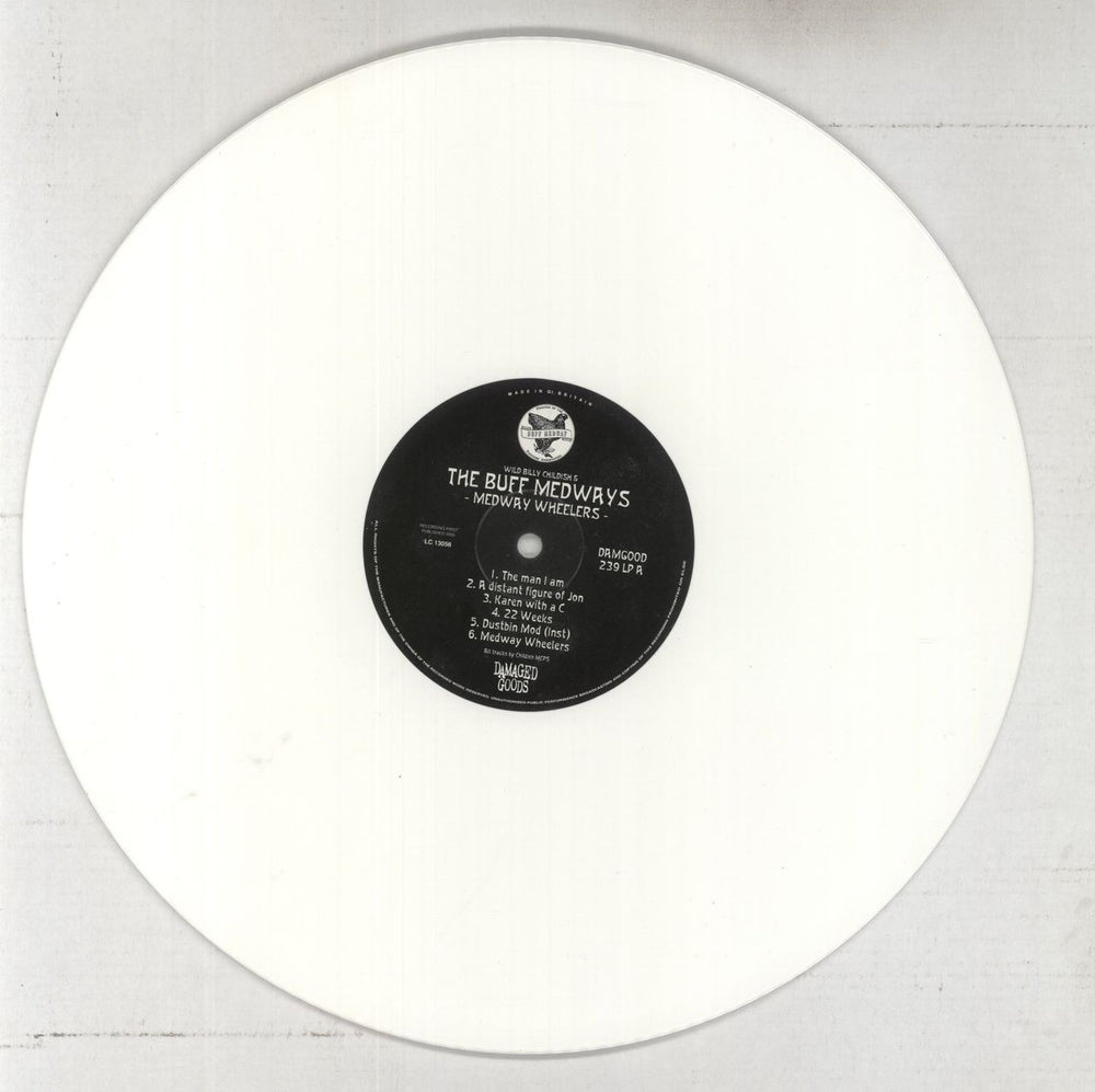 The Buff Medways Medway Wheelers - White Vinyl UK vinyl LP album (LP record) BFALPME859500