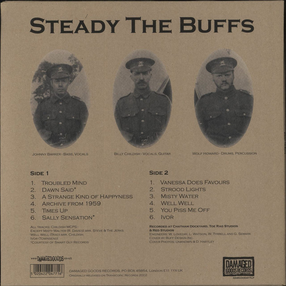 The Buff Medways Steady The Buffs - White Vinyl UK vinyl LP album (LP record) 5050294123416