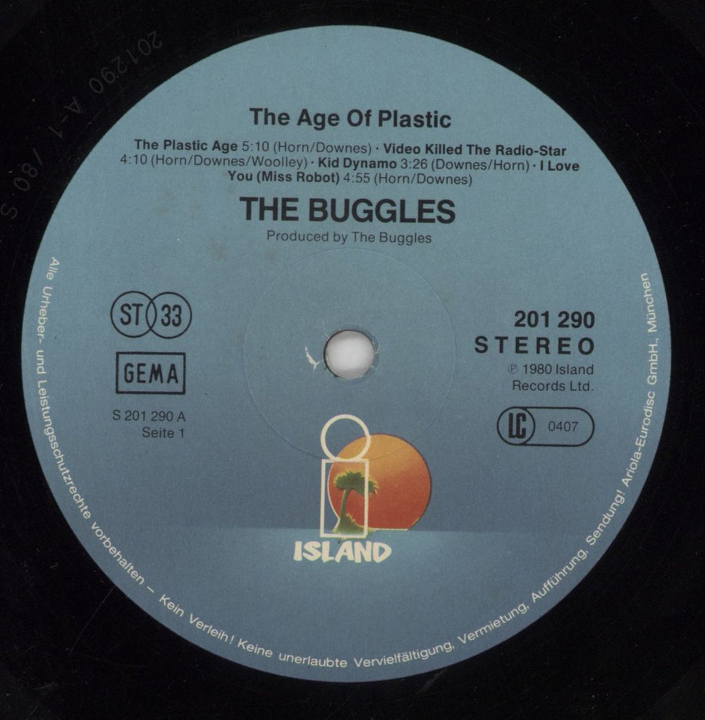 The Buggles The Age Of Plastic German vinyl LP album (LP record) BUGLPTH851810