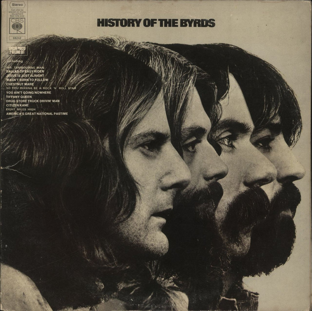 The Byrds History Of The Byrds - 1st UK 2-LP vinyl record set (Double LP Album) 68242