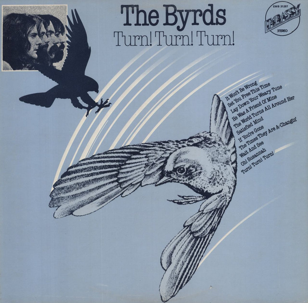 The Byrds Turn! Turn! Turn! UK vinyl LP album (LP record) EMB31257