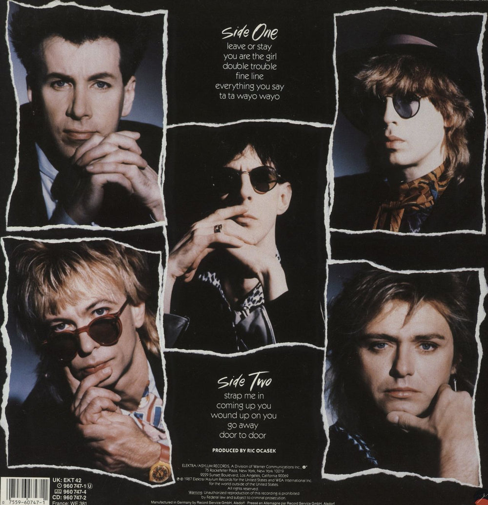 The Cars Door To Door - Hype-Stickered Sleeve UK vinyl LP album (LP record) 075596074711