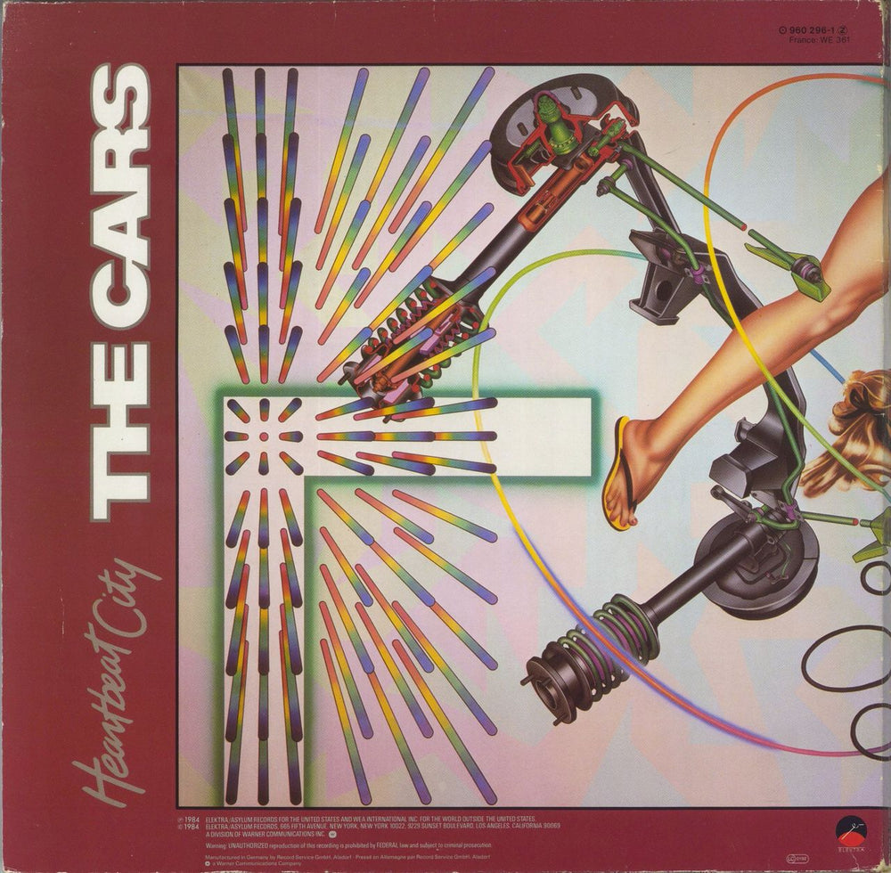 The Cars Heartbeat City German vinyl LP album (LP record)