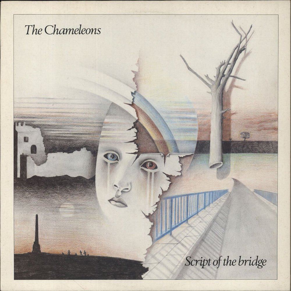 The Chameleons Script Of The Bridge - 2nd - smooth p/s UK vinyl LP album (LP record) STATLP17