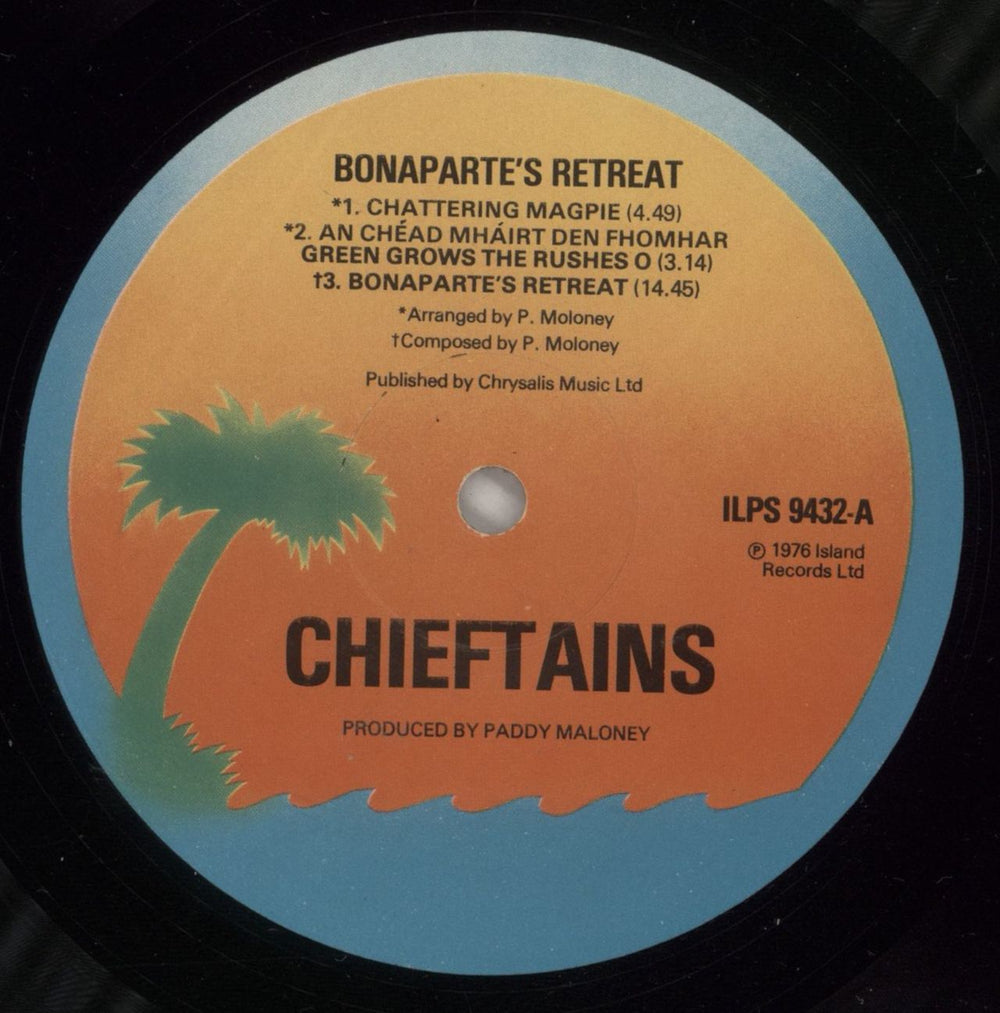 The Chieftains Bonaparte's Retreat UK vinyl LP album (LP record) TCFLPBO878675