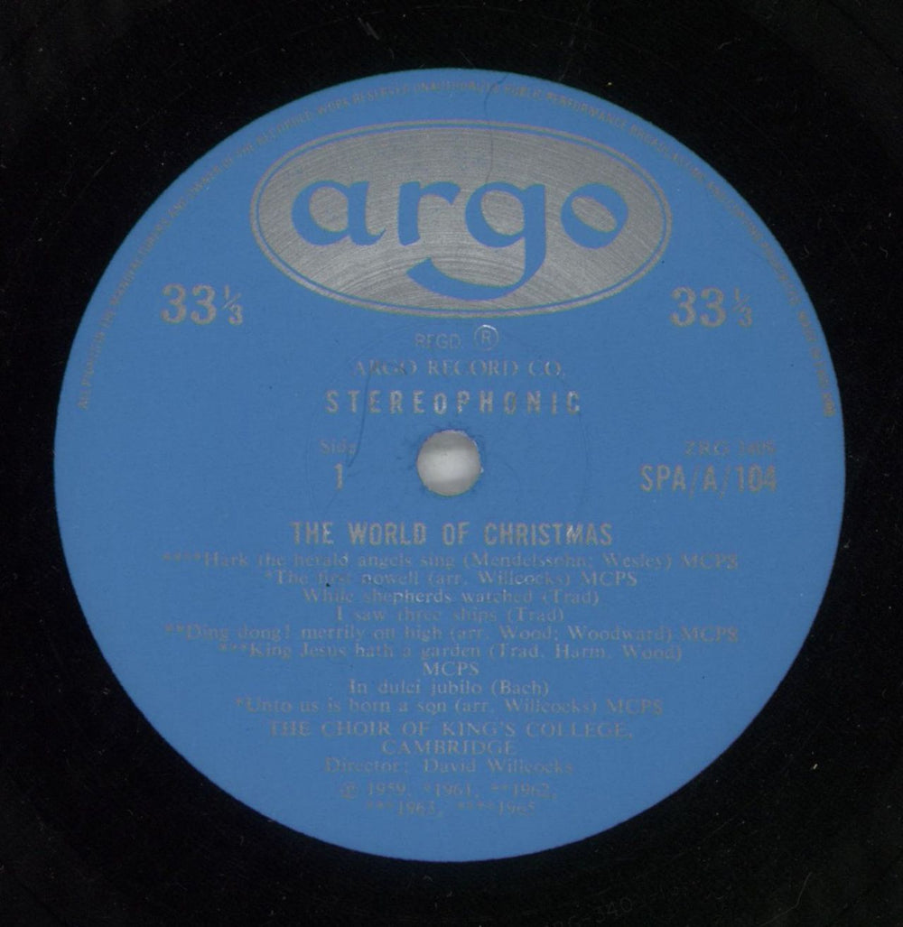 The Choir Of King's College, Cambridge The World Of Christmas UK vinyl LP album (LP record) KZ2LPTH711138