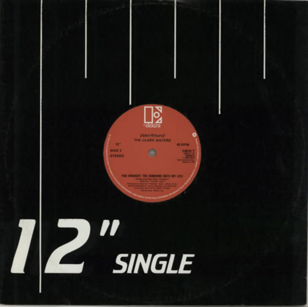 The Clark Sisters You Brought The Sunshine (Into My Life) UK 12" vinyl single (12 inch record / Maxi-single) E9810T