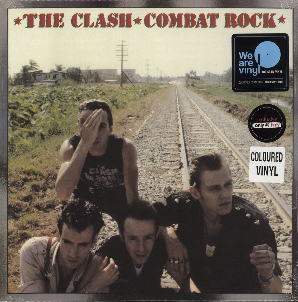 The Clash Combat Rock - 180gm Green Vinyl - Sealed UK vinyl LP album (LP record) 88985391771