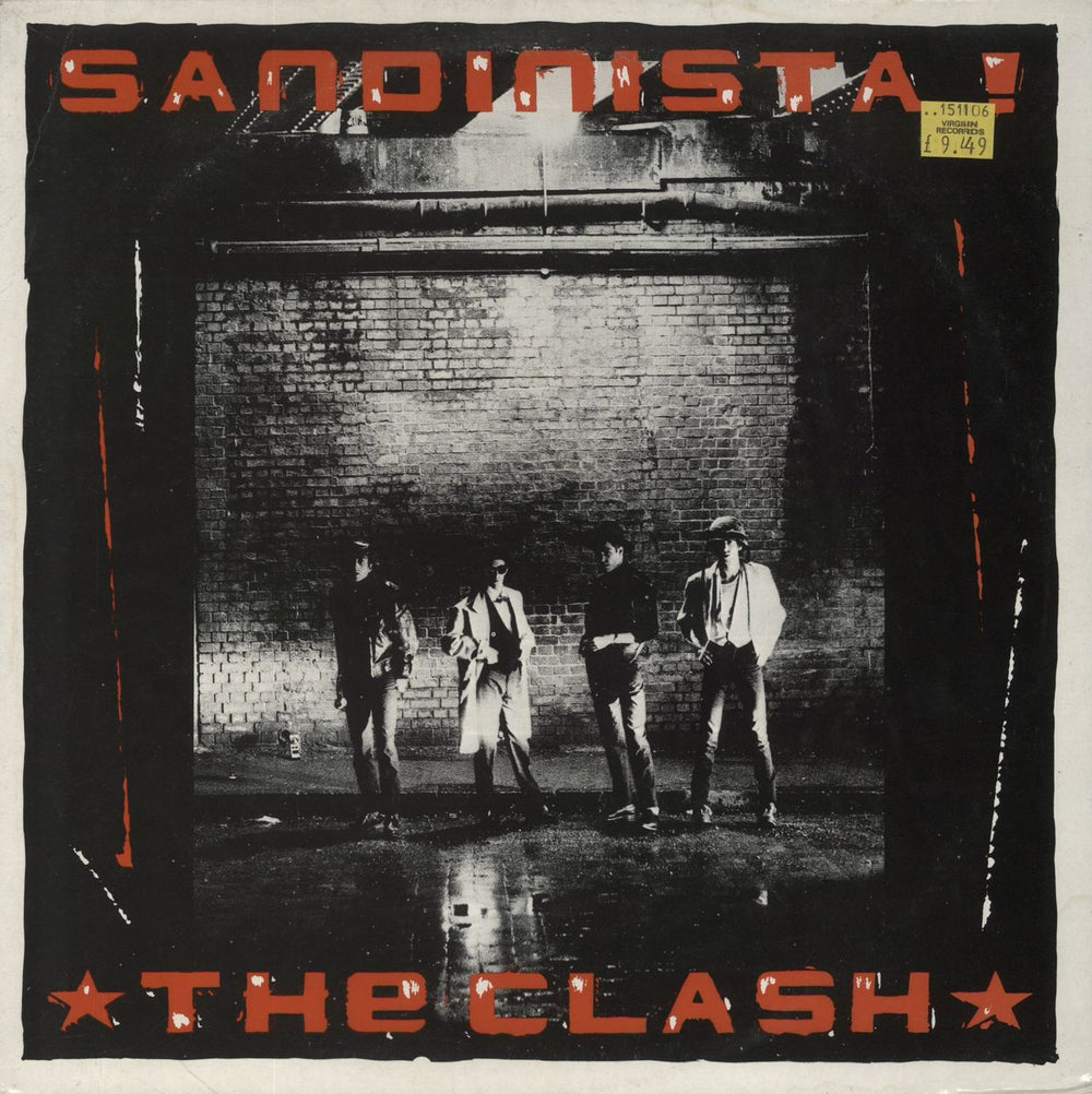 The Clash Sandinista! + Insert - VG UK 3-LP vinyl record set (Triple LP Album) FSLN1