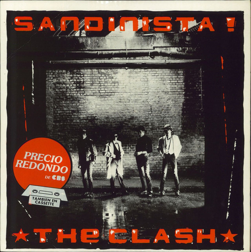 The Clash Sandinista! Spanish 3-LP vinyl record set (Triple LP Album) CBS4633641