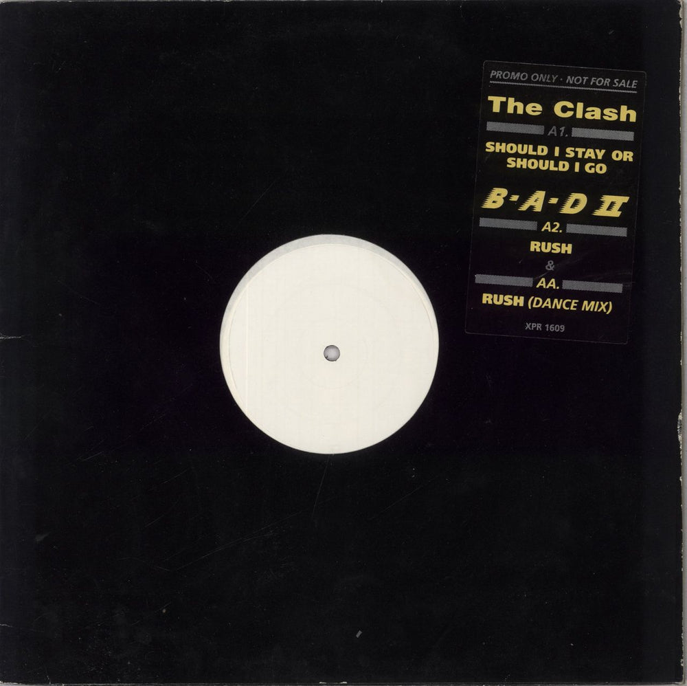 The Clash Should I Stay Or Should I Go UK Promo 12" vinyl single (12 inch record / Maxi-single) XPR1609